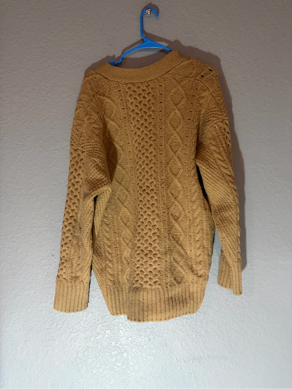 J. Crew Camel Cable-Knit Button Cardigan - Picture 4 of 4